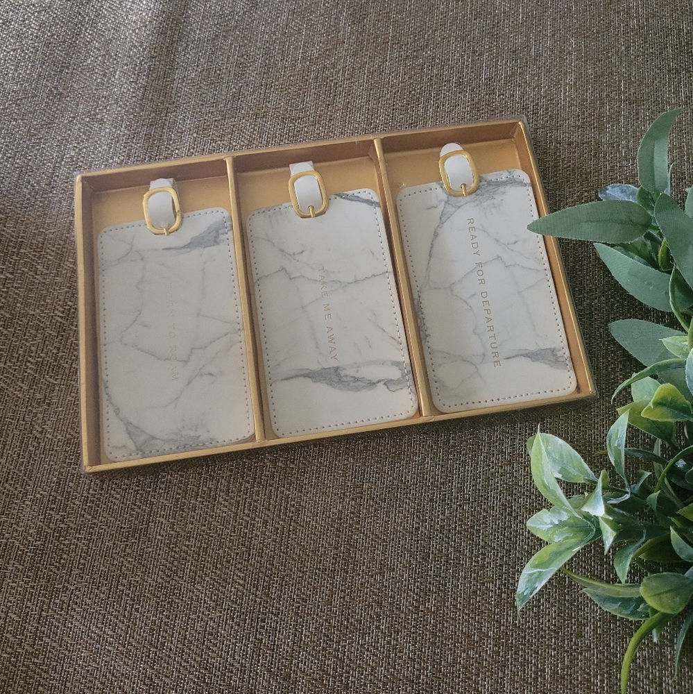 Eccolo Marble Design Luggage Tags, New